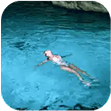 A refreshing swim on holiday